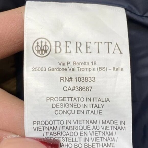 NEW BERETTA Mens Jacket Otter Brown Size M Tarandus Insulated Hooded Full Zip - Picture 2 of 12